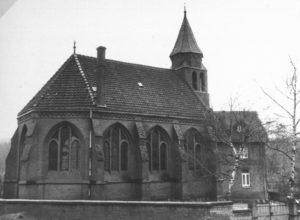 Kapelle, Ansicht von Nordosten, um 1960
