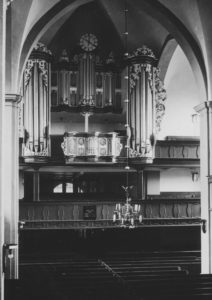 Kirche, Blick zur Orgel, 1948