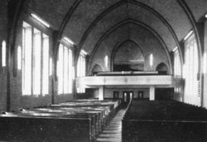 Kirche, Blick zur Orgel, vor 1973
