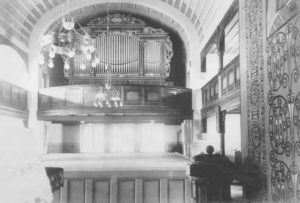 Neue Kapelle, Blick zur Orgel, vor 1964