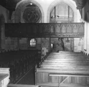 Kapelle, Blick zur Orgel, vor 1965