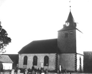 Kirche, Ansicht von Nordwesten, um 1960
