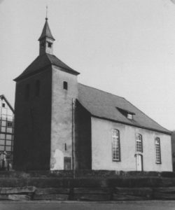 Kirche, Ansicht von Südwesten, um 1960