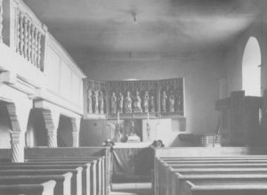Kirche, Blick zum Altar, vor 1957