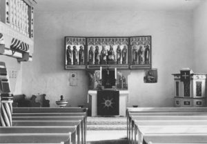 Kirche, Blick zum Altar, nach 1958, vor 1964