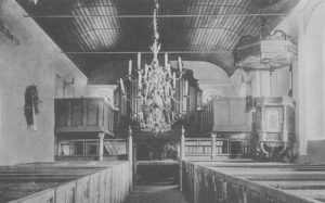 Kirche, Blick zum Altar und zur Orgel, vor 1962