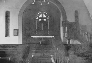 Trinitatiskirche, Blick zum Altar, 1933