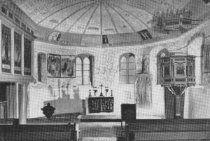 Kirche, Blick zum Altar, nach 1963, vor 1965