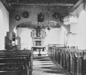 Kirche, Blick zum Altar, vor 1912 (?)