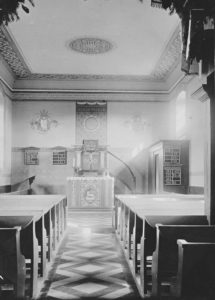 Kapelle, Blick zum Altar, nach 1896, vor Anfang der 1950er Jahre