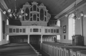 Kirche, Blick zur Orgel, um 1952