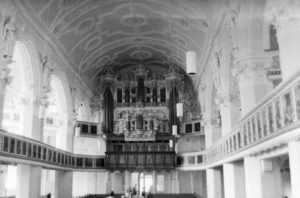 Kirche, Blick zur Orgel, 1978