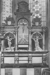 Kirche, Chor, Epitaph von Herzog Ernst dem Bekenner und seiner Frau Sophie von Mecklenburg, vor 1967