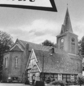 Kirche, Ansicht von Nordosten, Postkarte (Ausschnitt)