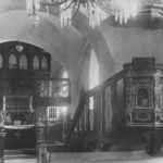 Kirche, Blick zum Altar und zur Orgel, vor 1962