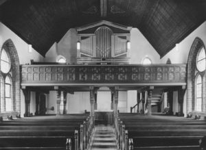 Kirche, Blick zur Orgel, 1952