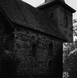 Kirche, Teilansicht von Nordosten, um 1960