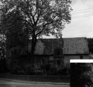 Kirche, Ansicht von Süden, um 1960