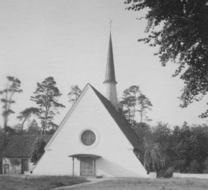 Kirche, Ansicht von Südosten, Foto: Ernst Witt, Hannover, September 1960