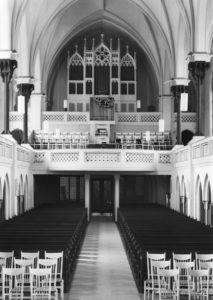 Kirche, Blick zur Orgel, nach 1965, vor 1982