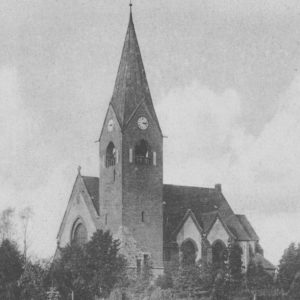 Kirche, Ansicht von Südwesten, um 1925