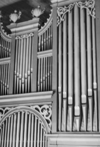 Orgel, Teilansicht, vor 1961
