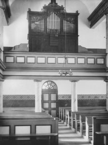 Kirche, Blick zur Orgel, vor 1959, bzw. vor 1954