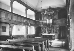 Kirche, Blick zum Altar, 1935, Bildarchiv Niedersächsisches Landesverwaltungsamt Hannover, Landeskonservator