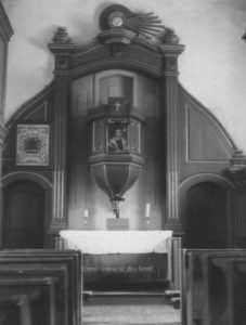 Kapelle, Blick zum Altar, um 1953