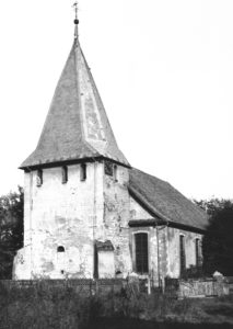Kirche, Ansicht von Südwesten, 1968