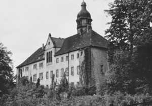 Burg, Hauptgebäude, Außenansicht, Rückansicht, 1955