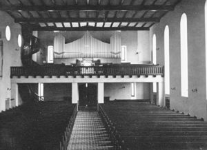 Kirche, Blick zur Orgel, vor 1945