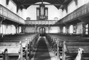 Kirche, Blick zur Orgel vor 1963