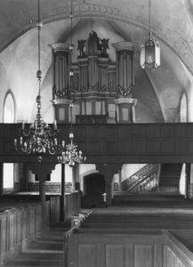 Kirche, Blick zur Orgel, vor 1956 (?)