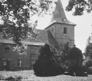 Kirche, Ansicht von Nordosten, Teilansicht, 1953