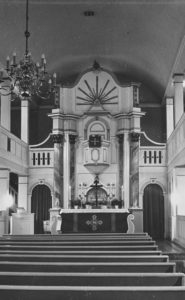Kirche, Blick zum Altar, 1953 (nach der Innenrenovierung)