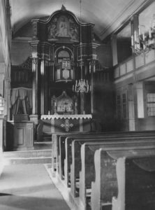 Kirche, Blick zum Altar, 1953 (vor der Innenrenovierung)