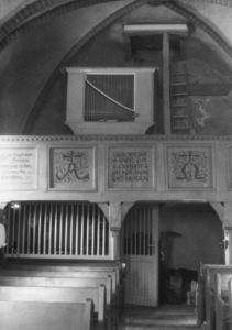Kirche, Blick zur Orgel, nach 1958