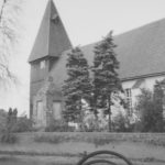 Kirche, Ansicht von Südosten, Teilansicht, um 1955