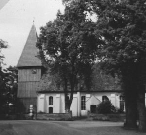 Kirche, Ansicht von Südosten, Teilansicht, um 1960