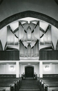 Neue Kirche, Blick zur Orgel, nach 1963