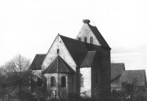 Kirche, Ansicht von Nordosten, um 1960