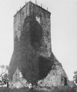 Glockenturm der Bartholomäuskirche („Ochsenturm“), Ansicht von Südwesten, 1930
