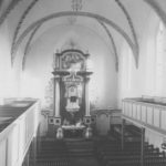 Kirche, Blick zum Altar, Foto: Ernst Witt, Hannover, November 1953