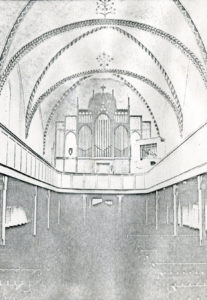 Kirche, Blick zur Orgel, nach 1953
