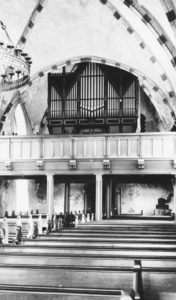 Kirche, Blick zur Orgel, 1949