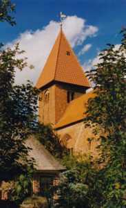 Kirche, Ansicht von Südwesten, Teilansicht, nach 1979