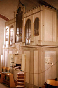 Alte Orgel von Johann Hinrich Röver (Stade), Foto: A. Führer, 1979