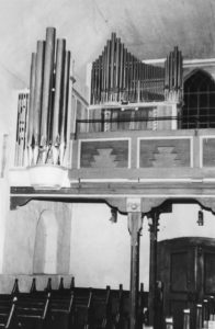 Kirche, Blick zur Orgel, nach 1956, vor 1958