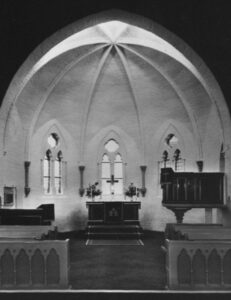 Neue Kirche, Blick in den Altarraum, um 1960